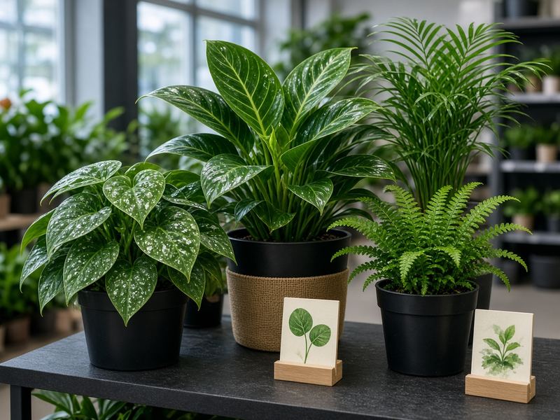 Indoor tropicals at Stormfoes House